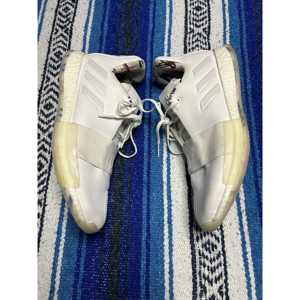 Adidas Harden Vol 3 Doodle cloud white, size 12 G54022 boost James Harden
